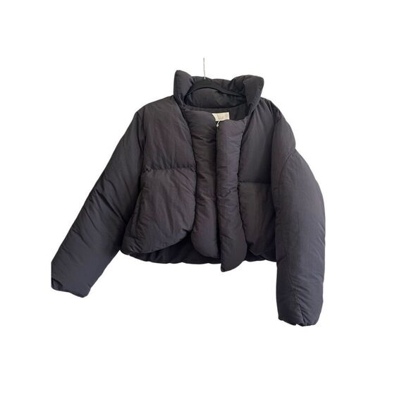 NWT MY MUM MADE IT Bubble Open Puffer Jacket Cropped Size S-M - Picture 2 of 10